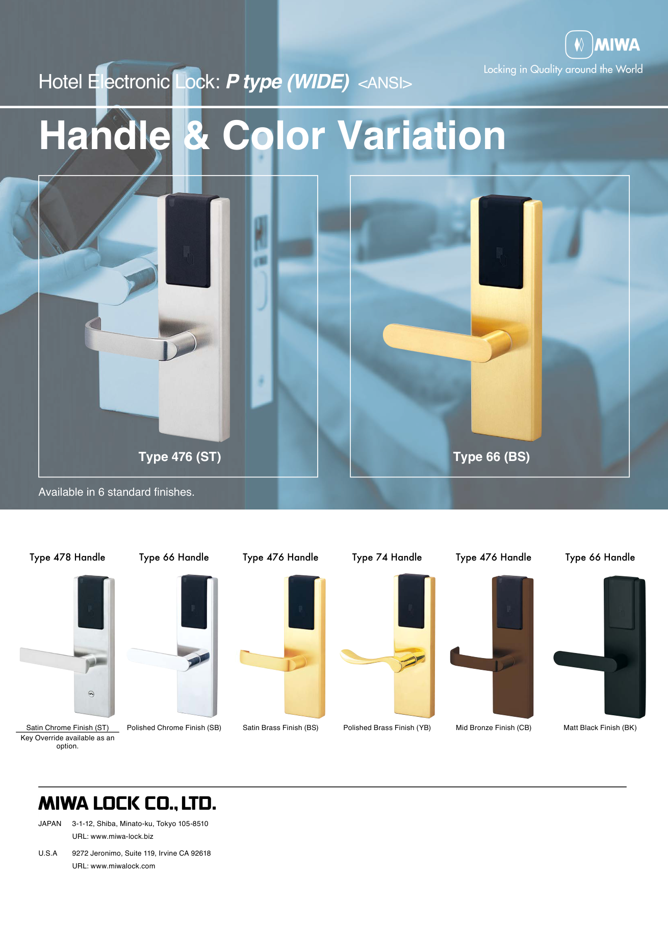 MIWA ALV3 hotel card lock